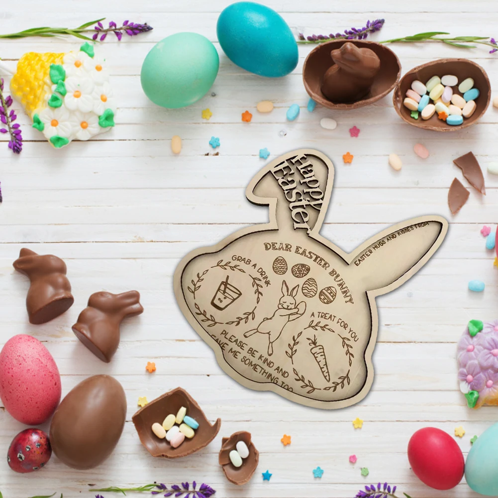Easter Bunny Tray Wooden Plates Fruits Dishes Snacks Dessert Serving Tray Dinner Plate Easter Table Decorations Kitchen Tools
Easter Bunny Tray Wooden Plates Fruits Dishes Snacks Dessert Serving Tray Dinner Plate Easter Table Decorations Kitchen Tools