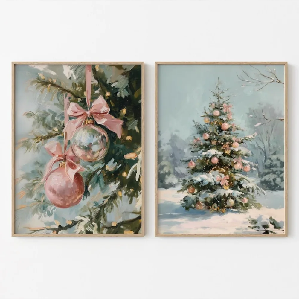 Настенные картины HALFLEMART, винтажные рождественские принты
Настенные картины HALFLEMART, винтажные рождественские принты