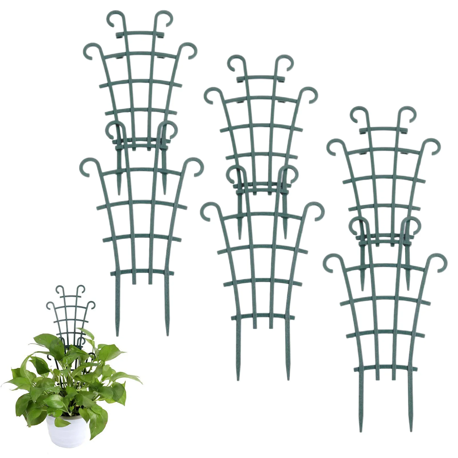 Trellis For Potted Plants Indoor Stackable Garden Trellis For Potted Plants 6 PCS Vine Plant Support For Pea Vegetable Clematis
Trellis For Potted Plants Indoor Stackable Garden Trellis For Potted Plants 6 PCS Vine Plant Support For Pea Vegetable Clematis