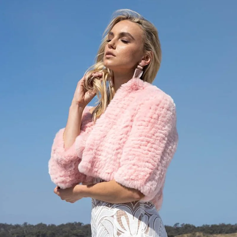 Fur Coat Women's 2022 Spring Summer Short Sleeve Imitation Rabbit Fur Coats Pink Short Jacket High Street Imitation Fur Outwear
Fur Coat Women's 2022 Spring Summer Short Sleeve Imitation Rabbit Fur Coats Pink Short Jacket High Street Imitation Fur Outwear