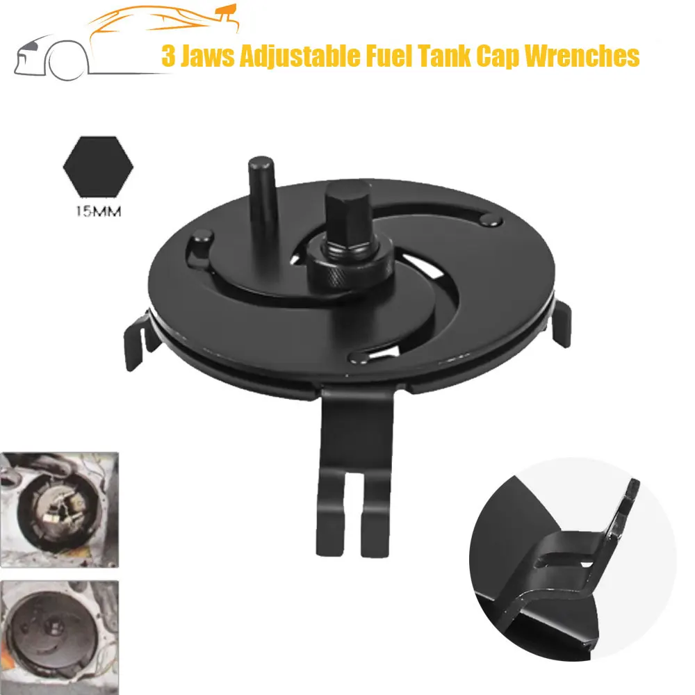 3 Jaws 100-170mm Diameter Fuel Tank Lid Wrench Removal Tool Oil Petrol Pump Cap Cover Spanner Car Accessories Vehicles Universal
3 Jaws 100-170mm Diameter Fuel Tank Lid Wrench Removal Tool Oil Petrol Pump Cap Cover Spanner Car Accessories Vehicles Universal