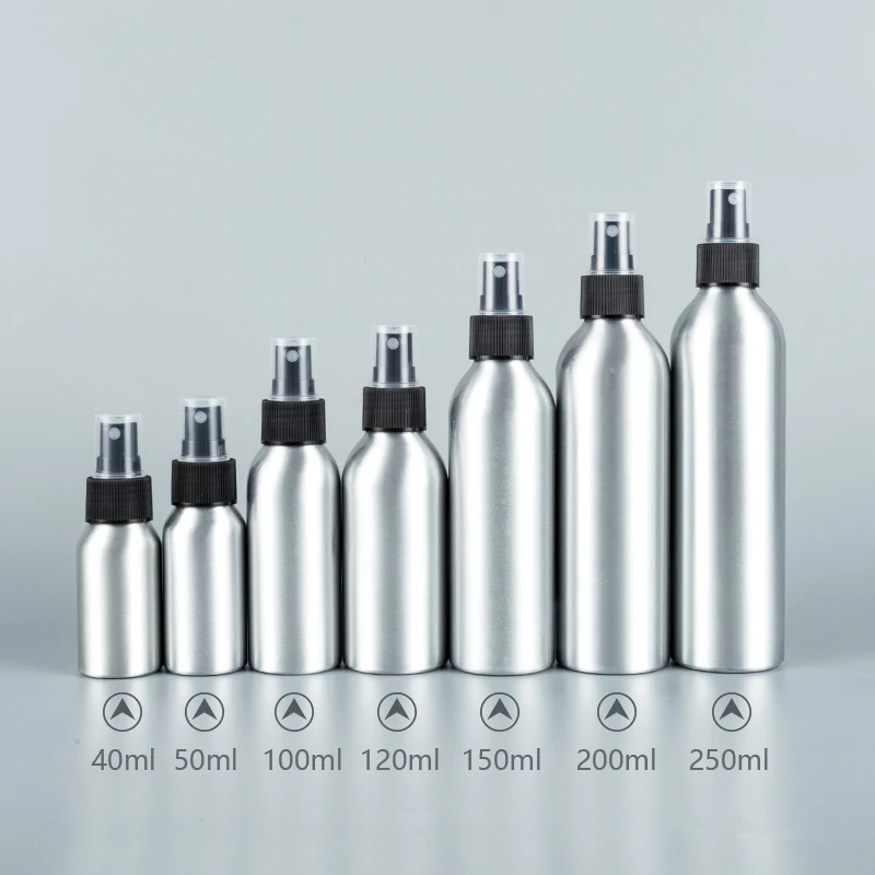 40ml 50ml 100ml 120ml 150ml 200ml 250ml Empty Aluminum Bottle Fine Mist Spray Perfume cosmetic container Household spray bottles
40ml 50ml 100ml 120ml 150ml 200ml 250ml Empty Aluminum Bottle Fine Mist Spray Perfume cosmetic container Household spray bottles
