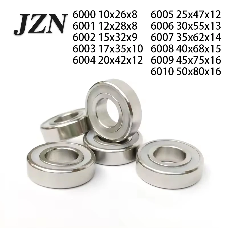 Подшипники JZN из нержавеющей стали 316 6000-6010 2RS ZZ
Подшипники JZN из нержавеющей стали 316 6000-6010 2RS ZZ