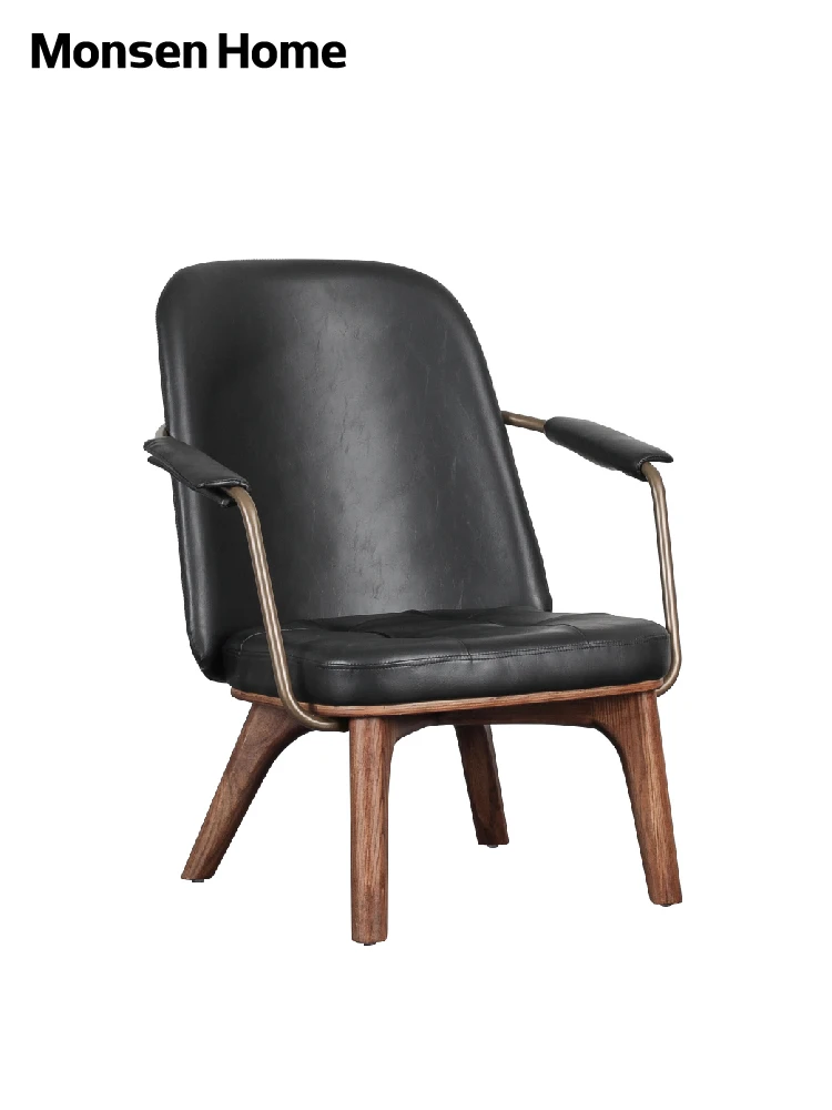 ZL Balcony Lazy American Leisure Chair Iron Leather Soft Chair Industrial Metallic
ZL Balcony Lazy American Leisure Chair Iron Leather Soft Chair Industrial Metallic