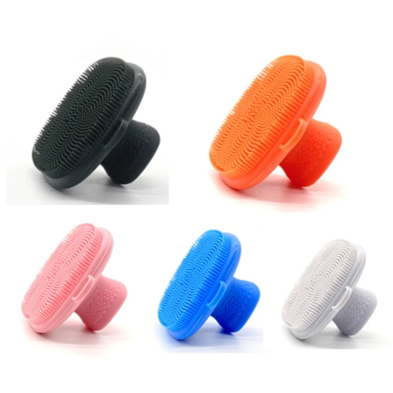 Q1QD Silicone Facial Cleansing Brush Face Scrubber Non-slip Handle Deep Clean for Gentle Exfoliating Removing Blackhead Massagin
Q1QD Silicone Facial Cleansing Brush Face Scrubber Non-slip Handle Deep Clean for Gentle Exfoliating Removing Blackhead Massagin