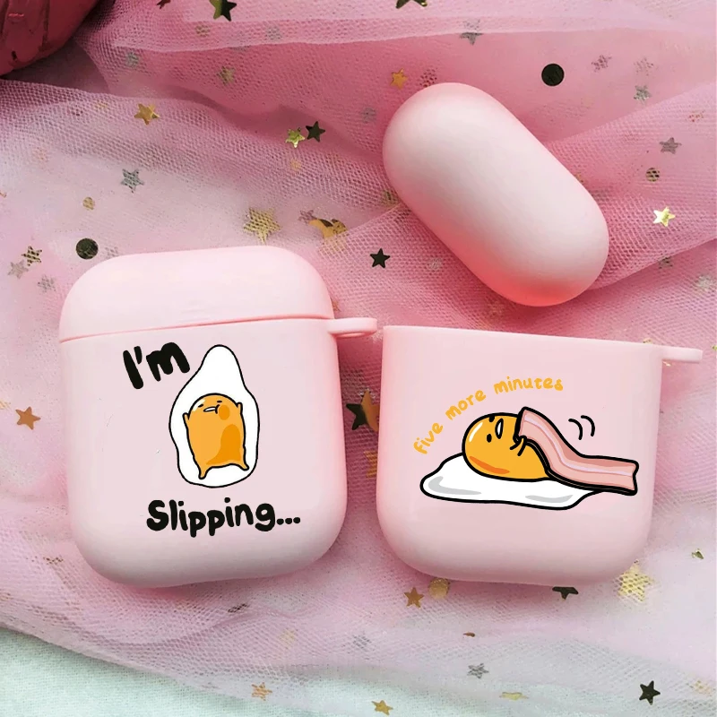 Cute Cartoon Egg Lazy Gudetamas Soft silicone TPU Case For AirPods Pro 1 2 3 Pink Silicone Wireless Bluetooth Earphone Box Cover
Cute Cartoon Egg Lazy Gudetamas Soft silicone TPU Case For AirPods Pro 1 2 3 Pink Silicone Wireless Bluetooth Earphone Box Cover