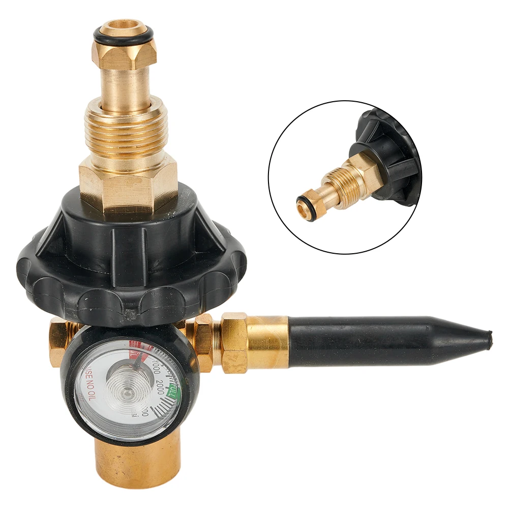 Helium Balloon Regulator Inflator G5/8 CGA580 Outlet Thread With Pressure Gauge 0-3000 Fits All CGA-580 Tank Valves
Helium Balloon Regulator Inflator G5/8 CGA580 Outlet Thread With Pressure Gauge 0-3000 Fits All CGA-580 Tank Valves