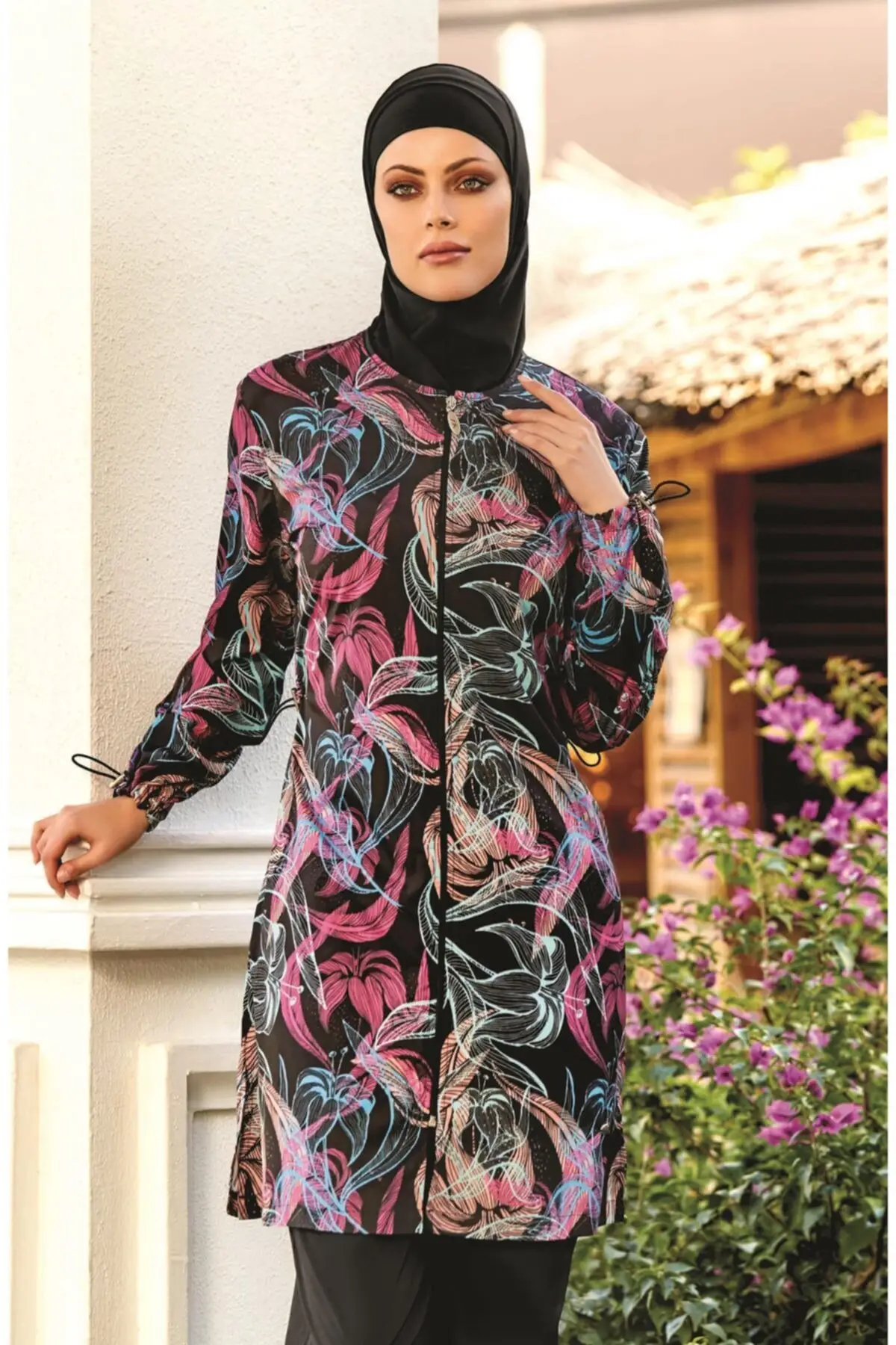 Muslim Burkinis ute Fully Covered Black Swimwear Modest Summer Clothing Hijab Sport Swimsuit Islamic Full Cover
Muslim Burkinis ute Fully Covered Black Swimwear Modest Summer Clothing Hijab Sport Swimsuit Islamic Full Cover
