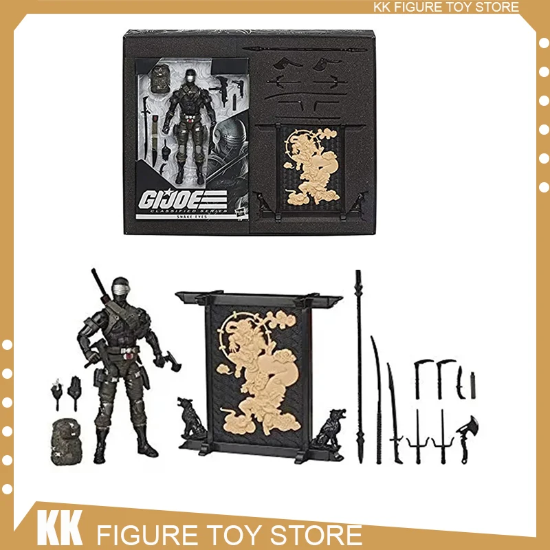 

G.I. Joe Snake Eyes Storm Shadow Anime Action Figures Set Ko Movable Statues Collectible Model Doll Christmas Toy 6 Inch Gifts