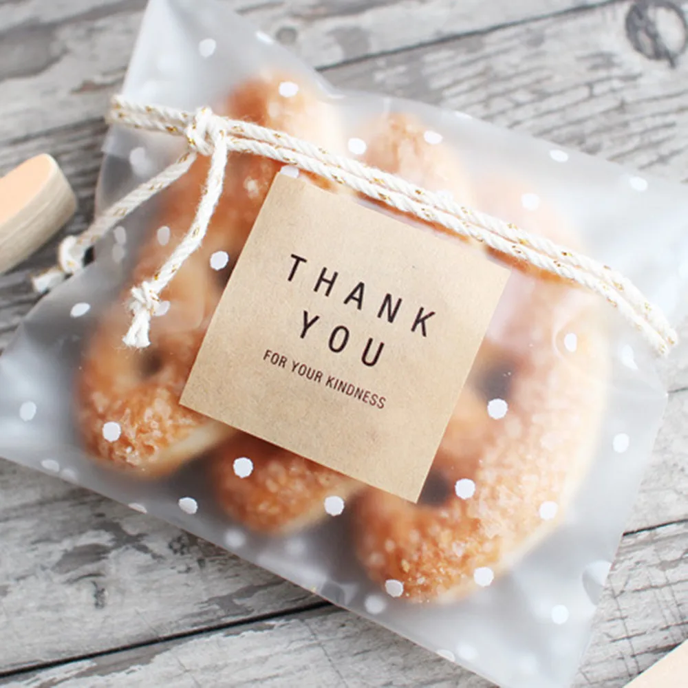 100pcs Dots Plastic Cookie Packaging Bags Translucent Cupcake Wrapper Self Adhesive Candy Bags for Birthday Party Christmas
100pcs Dots Plastic Cookie Packaging Bags Translucent Cupcake Wrapper Self Adhesive Candy Bags for Birthday Party Christmas