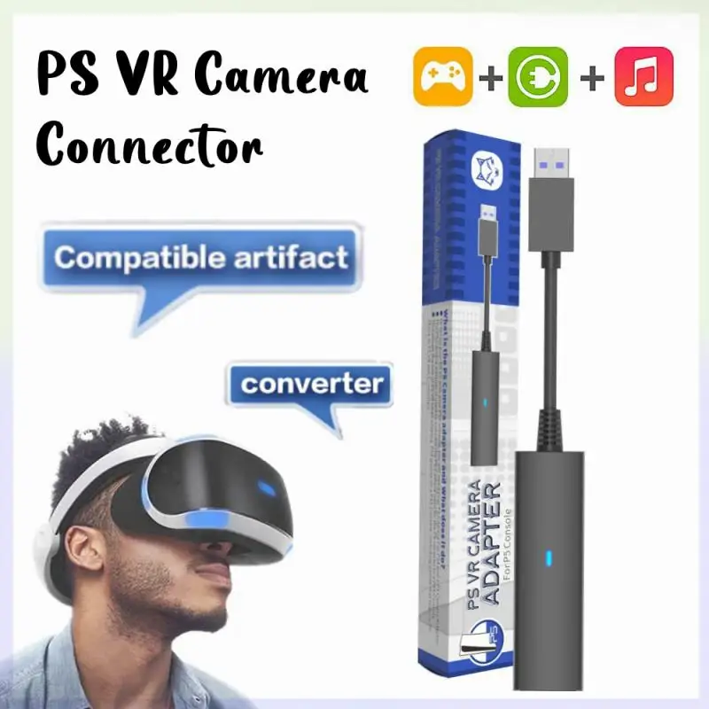 Кабельный соединитель PS VR к PS5, адаптер для камеры PSVR, адаптер для PlayStation 5 VR, мини-адаптер для камеры для игр
Кабельный соединитель PS VR к PS5, адаптер для камеры PSVR, адаптер для PlayStation 5 VR, мини-адаптер для камеры для игр