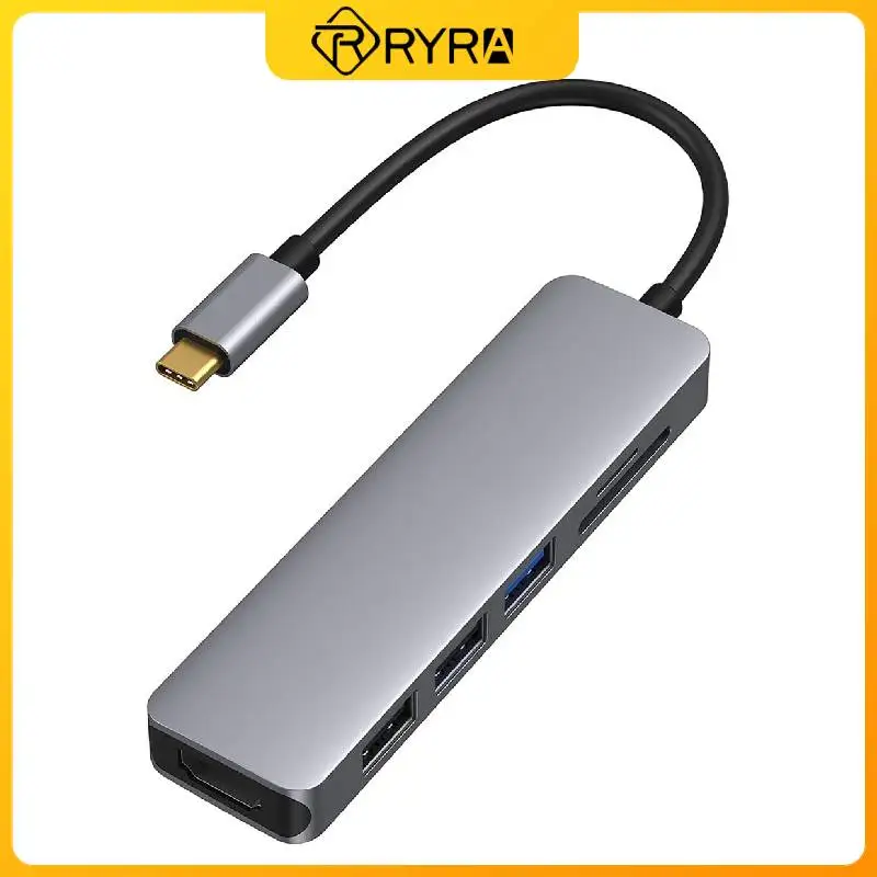 Разветвитель RYRA Type C на Usb, док-станция 4K Thunderbolt 3, адаптер для ноутбука с разъемом PD SD TF RJ45 Usb для ПК
Разветвитель RYRA Type C на Usb, док-станция 4K Thunderbolt 3, адаптер для ноутбука с разъемом PD SD TF RJ45 Usb для ПК