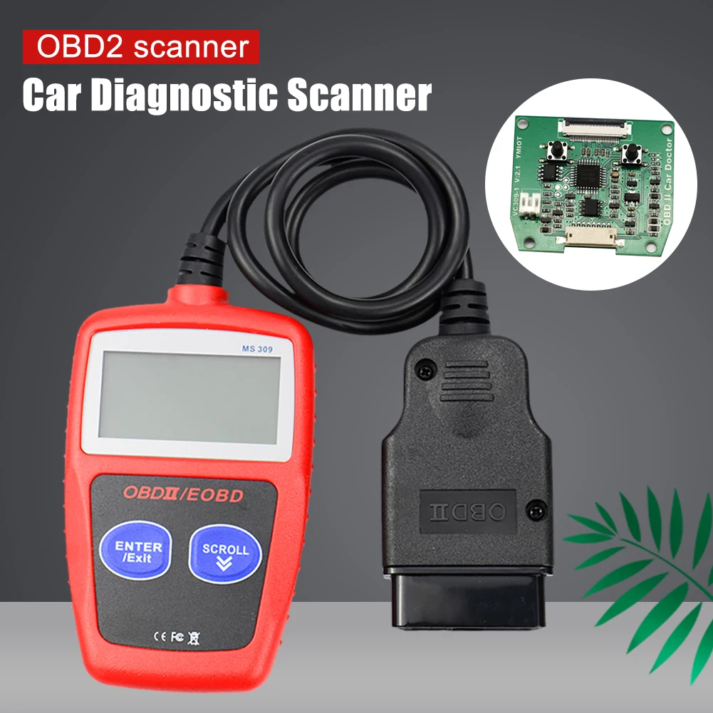 2.4 Inch Display MS309 OBD2 Scanner Car Code Reader CAN BUS OBD2 Fault Code Reader Multi-languages EOBD OBDII Diagnostic Tool
2.4 Inch Display MS309 OBD2 Scanner Car Code Reader CAN BUS OBD2 Fault Code Reader Multi-languages EOBD OBDII Diagnostic Tool