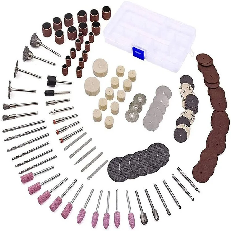 141pcs/Set Electric Grinder Rotary Tool Accessory Bit Set for Dremel Grinding Sanding Polishing Disc Wheel Tip Cutter Drill Disc
141pcs/Set Electric Grinder Rotary Tool Accessory Bit Set for Dremel Grinding Sanding Polishing Disc Wheel Tip Cutter Drill Disc