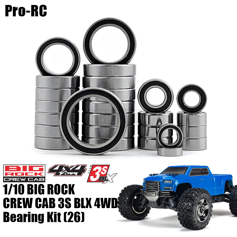 Для Arrma 1/10 Big Rock Crew Cab 4X4 3S BLX комплект герметичных подшипников 26 шт.