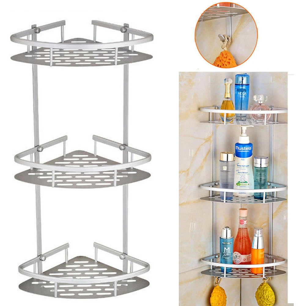 Bathroom Corner Shower Rack 2/3 Layer Space Aluminum Bathroom Shelf Accessories Set Removable Rack Bathroom Shelf organizador
Bathroom Corner Shower Rack 2/3 Layer Space Aluminum Bathroom Shelf Accessories Set Removable Rack Bathroom Shelf organizador