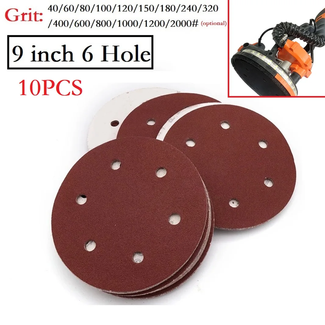 10pcs 9inch Sandpaper 225mm 6 Hole Sanding Paper 40-2000grit Electric Wall Polisher Sandpaper Sanding Disc Sanding Polishing
10pcs 9inch Sandpaper 225mm 6 Hole Sanding Paper 40-2000grit Electric Wall Polisher Sandpaper Sanding Disc Sanding Polishing