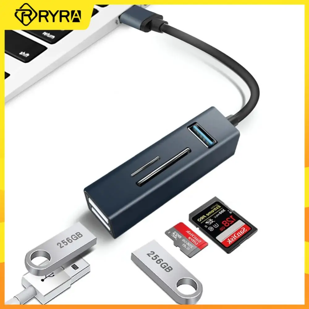 RYRA 5 In 1 OTG USB C HUB Adapter 5Gbps High Speed Data Transmission Mini USB Docking Station Splitter SD TF Card Reader
RYRA 5 In 1 OTG USB C HUB Adapter 5Gbps High Speed Data Transmission Mini USB Docking Station Splitter SD TF Card Reader