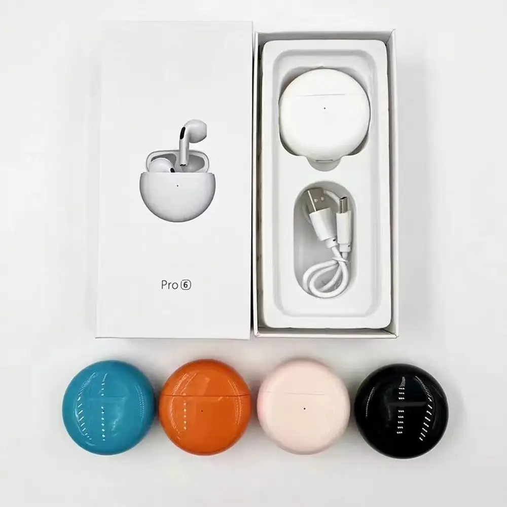 Air Pro 6 TWS Headphones Original High Quality Wireless Earphones Fone Bluetooth Binaural Stereo Earbuds with Mic for Smartphone
Air Pro 6 TWS Headphones Original High Quality Wireless Earphones Fone Bluetooth Binaural Stereo Earbuds with Mic for Smartphone