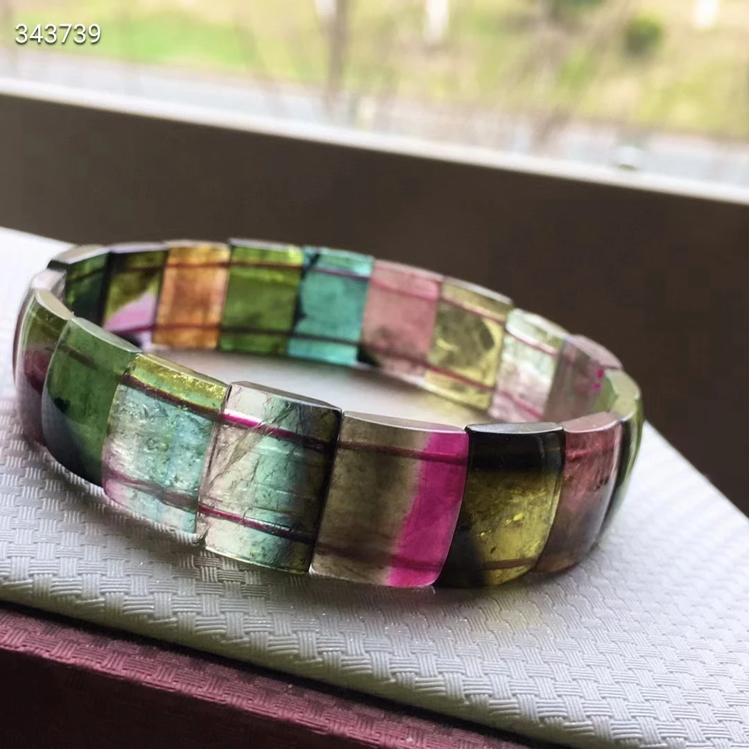 Natural Colorful Tourmaline Bracelet 14/10mm Clear Rectangle Beads Watermelon Tourmaline Women Men Crystal Jewelry AAAAAAA
Natural Colorful Tourmaline Bracelet 14/10mm Clear Rectangle Beads Watermelon Tourmaline Women Men Crystal Jewelry AAAAAAA