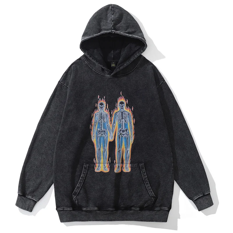 Oversized Streetwear Hoodies Skull Skeleton Printed Gothic Punk Hoodie Autumn Vintage Washed Hip Hop Pullover Hooded Sweatshirt
Oversized Streetwear Hoodies Skull Skeleton Printed Gothic Punk Hoodie Autumn Vintage Washed Hip Hop Pullover Hooded Sweatshirt