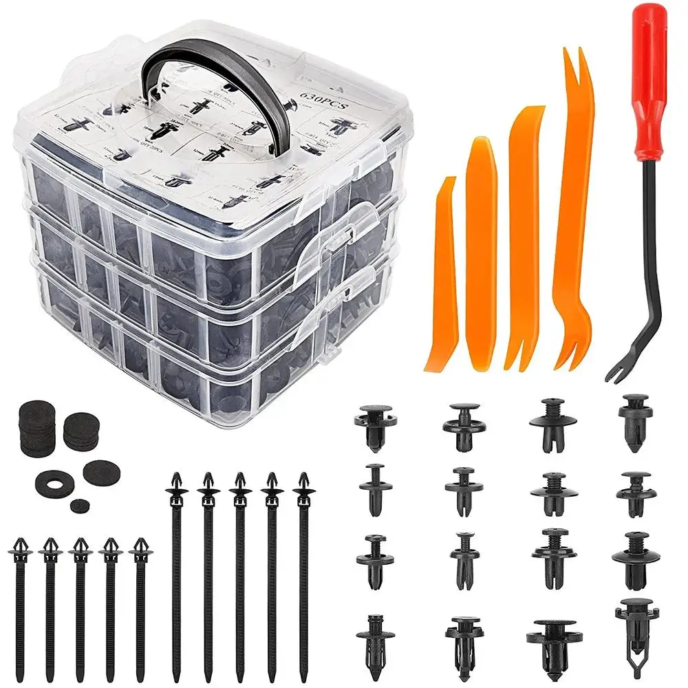 675pcs Car Retainer Clips Kit With 3-layer Plastic Boxed Bumper Fixed Buckle Expansion Screw Clip Fastener
675pcs Car Retainer Clips Kit With 3-layer Plastic Boxed Bumper Fixed Buckle Expansion Screw Clip Fastener