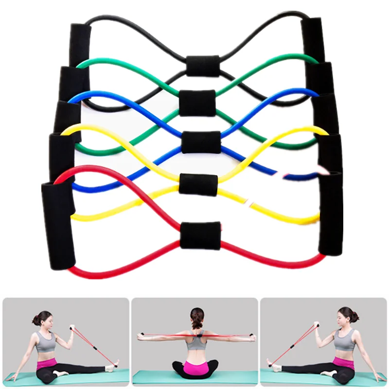 Hot Yoga Gum Fitness Resistance 8 Word Chest Expander Rope Workout Muscle Trainning Rubber Elastic Bands for Sports Exercise
Hot Yoga Gum Fitness Resistance 8 Word Chest Expander Rope Workout Muscle Trainning Rubber Elastic Bands for Sports Exercise
