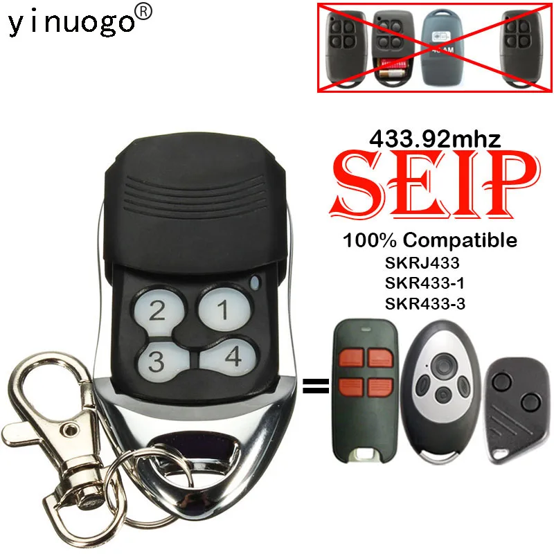 Garage Door Remote Control SEIP SKRJ433 SKR433-1 SKRJ433-3 433.92mhz Rolling Door Remote Control Handheld Wireless Transmitter
Garage Door Remote Control SEIP SKRJ433 SKR433-1 SKRJ433-3 433.92mhz Rolling Door Remote Control Handheld Wireless Transmitter