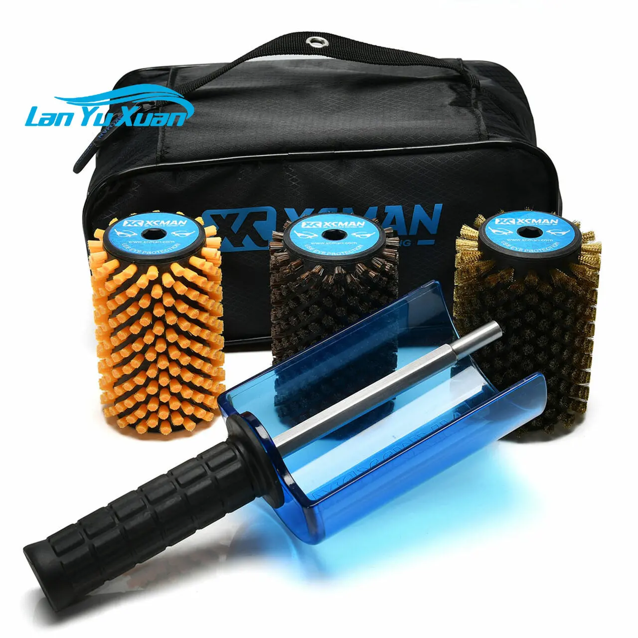 XCMAN Ski Roto Brush Kit Roto Brush Handle Axle with All 3 Brushes:Nylon,Horsehiar,Brass/Cork
XCMAN Ski Roto Brush Kit Roto Brush Handle Axle with All 3 Brushes:Nylon,Horsehiar,Brass/Cork