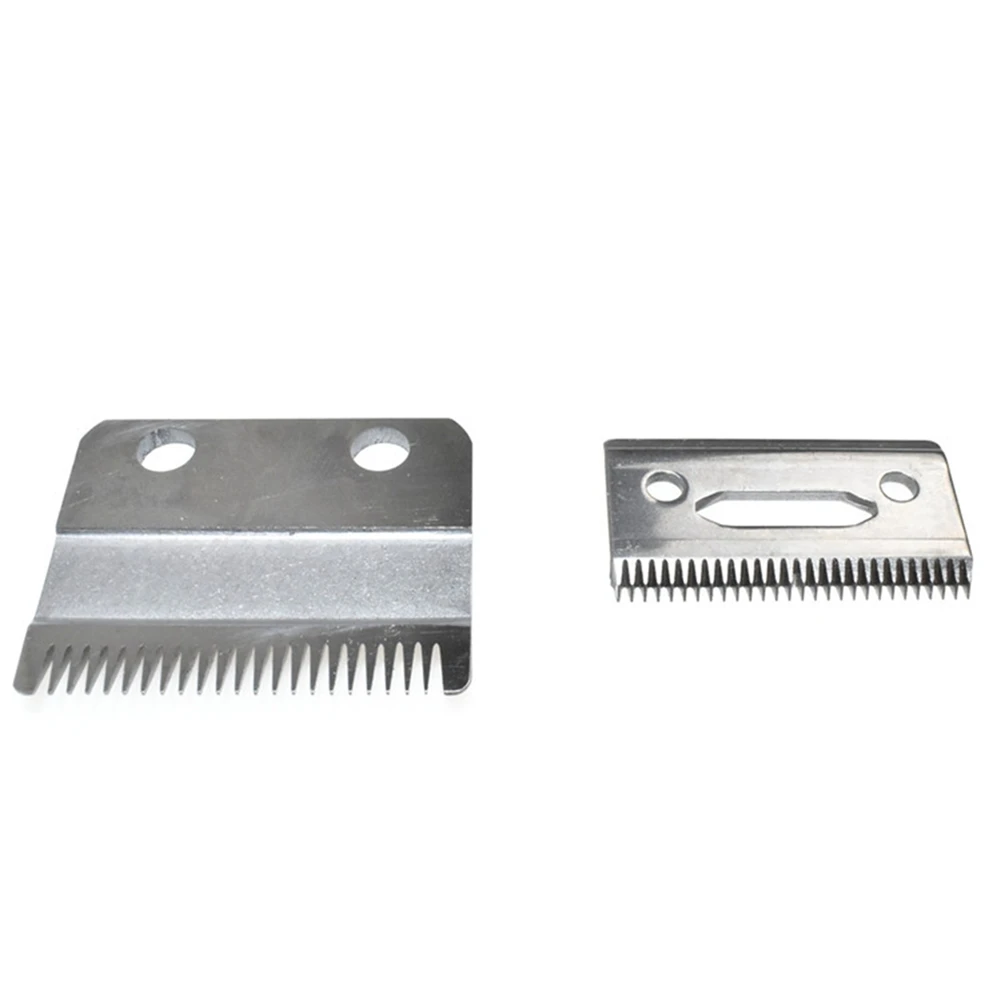 2Pcs Hair Beard Blade Cutter + Bottom Cutter Electric Shear Replacement for Wahl Electric Shear Clipper Set Silver
2Pcs Hair Beard Blade Cutter + Bottom Cutter Electric Shear Replacement for Wahl Electric Shear Clipper Set Silver