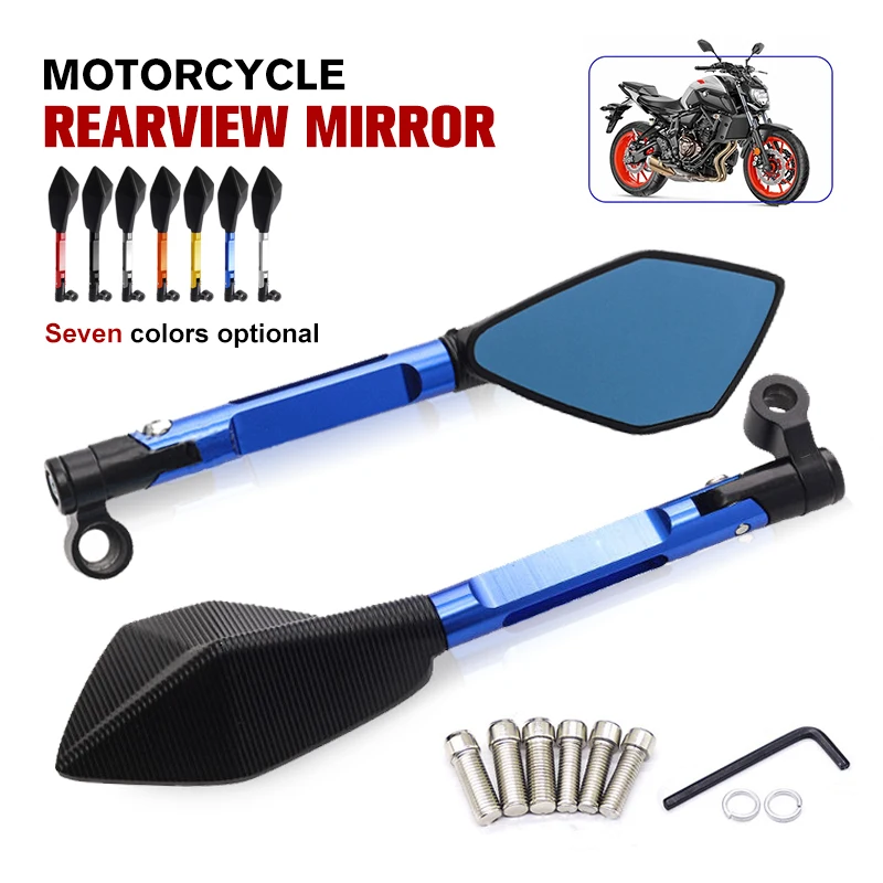 Custom Motorcycle Rearview Side Mirrors 8mm 10mm For KAWASAKI Z750 NINJA250 HONDA R1 R6 FZ6 SUZUKI YAMAHA Innovative Convenient
Custom Motorcycle Rearview Side Mirrors 8mm 10mm For KAWASAKI Z750 NINJA250 HONDA R1 R6 FZ6 SUZUKI YAMAHA Innovative Convenient