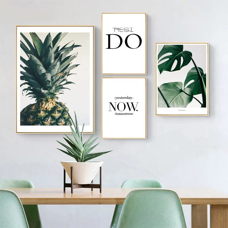 Nordic Green Plant Canvas Paintings Prints Leaves Pineapple Wall Art Quotes Decoration Poster Pictures for Interior Home Decor|
Nordic Green Plant Canvas Paintings Prints Leaves Pineapple Wall Art Quotes Decoration Poster Pictures for Interior Home Decor|