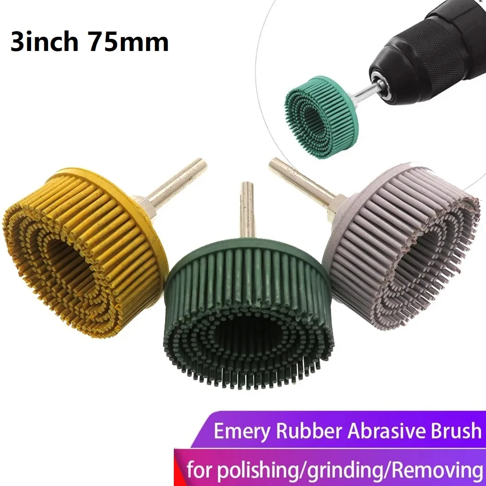 3inch Electric Drill Disc Brush Polishing Wheels 50/80/120Grit Radial Bristle Disc Rubber Abrasive Brush Emery + Rubber Pad
3inch Electric Drill Disc Brush Polishing Wheels 50/80/120Grit Radial Bristle Disc Rubber Abrasive Brush Emery + Rubber Pad
