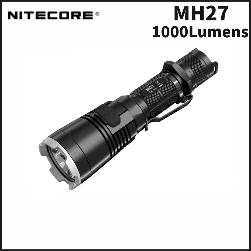 NITECORE MH27 USB Rechargeable Flashlight Tactical Supermacy 1000Lumens with RGB LEDs
NITECORE MH27 USB Rechargeable Flashlight Tactical Supermacy 1000Lumens with RGB LEDs