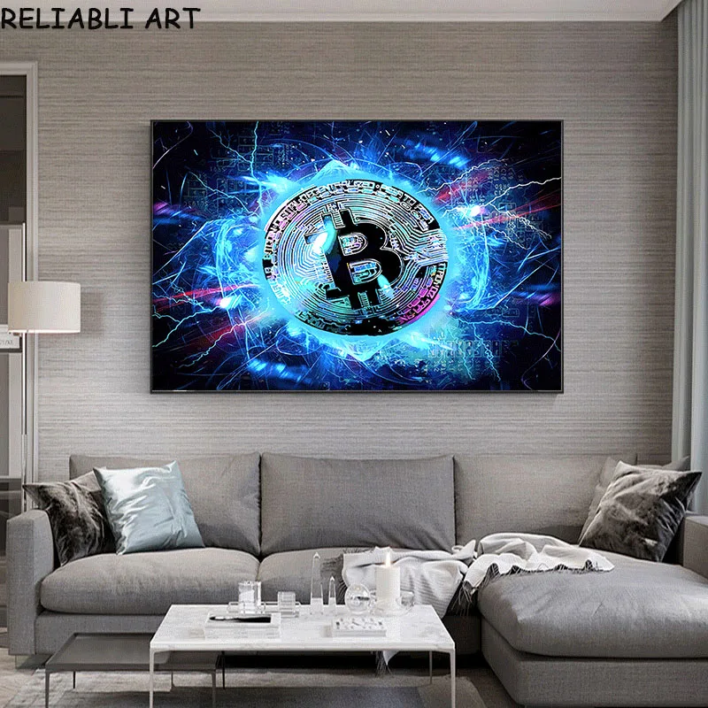Modern Abstract Bitcoin Wall Art Pictures Canvas Painting Poster and Prints For Living Room Home Decor No Frame
Modern Abstract Bitcoin Wall Art Pictures Canvas Painting Poster and Prints For Living Room Home Decor No Frame