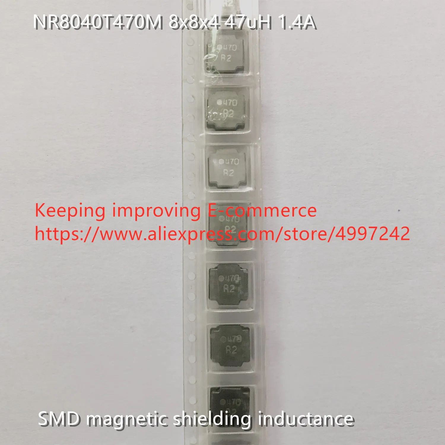 Оригинальный новый 100% NR8040T470M SMD магнитное экранирование Индуктивность 8x8x4 47uH 1.4A
Оригинальный новый 100% NR8040T470M SMD магнитное экранирование Индуктивность 8x8x4 47uH 1.4A
