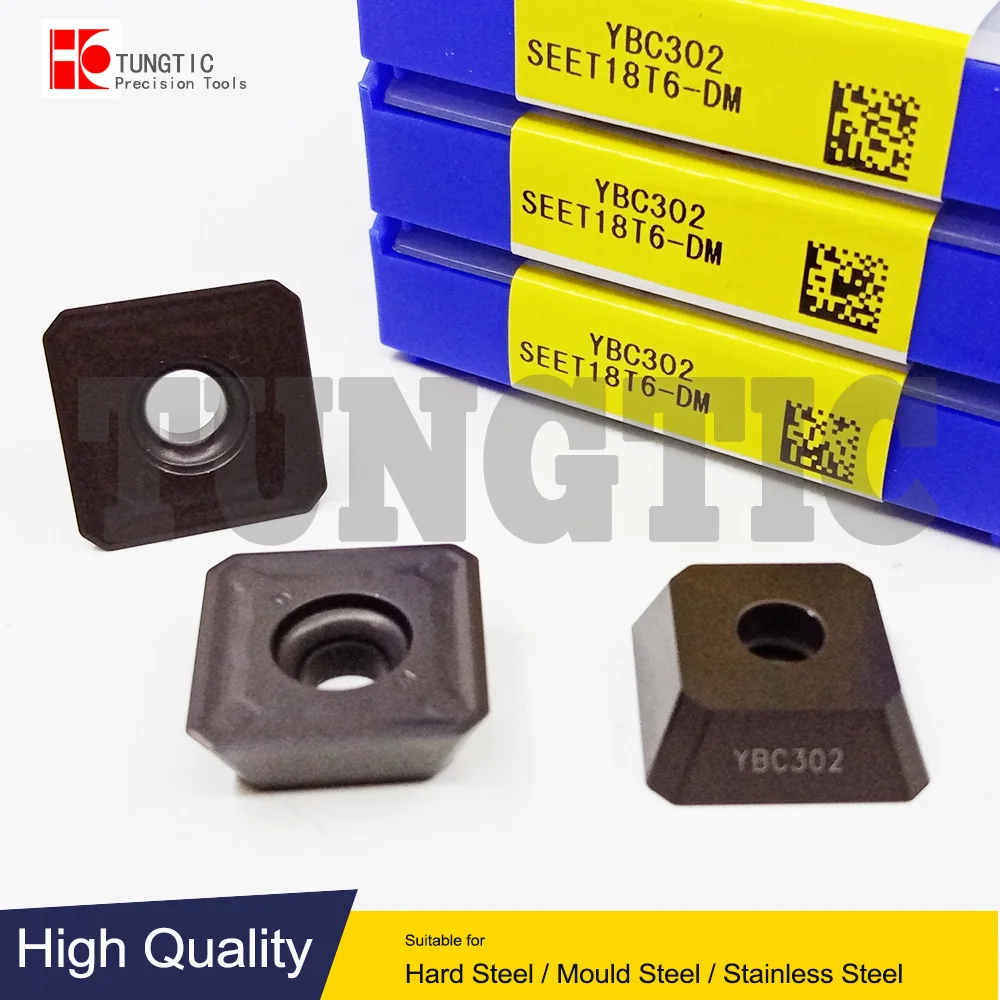 SEET18T6-DM YBC302 Milling Cutter CNC Tool Lathe Machining Tools Lathe Cutting Tool Metal Turning Tools Inserts SEET 18T6
SEET18T6-DM YBC302 Milling Cutter CNC Tool Lathe Machining Tools Lathe Cutting Tool Metal Turning Tools Inserts SEET 18T6
