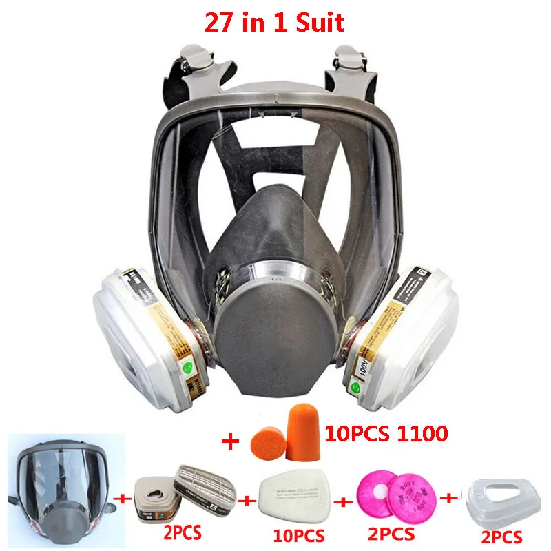 Spraying paint 27 In 1 Suit Chemcial Industry Respirator Gas Mask Work Safety Full Face Gas Mask With Noise prevention Earplug
Spraying paint 27 In 1 Suit Chemcial Industry Respirator Gas Mask Work Safety Full Face Gas Mask With Noise prevention Earplug