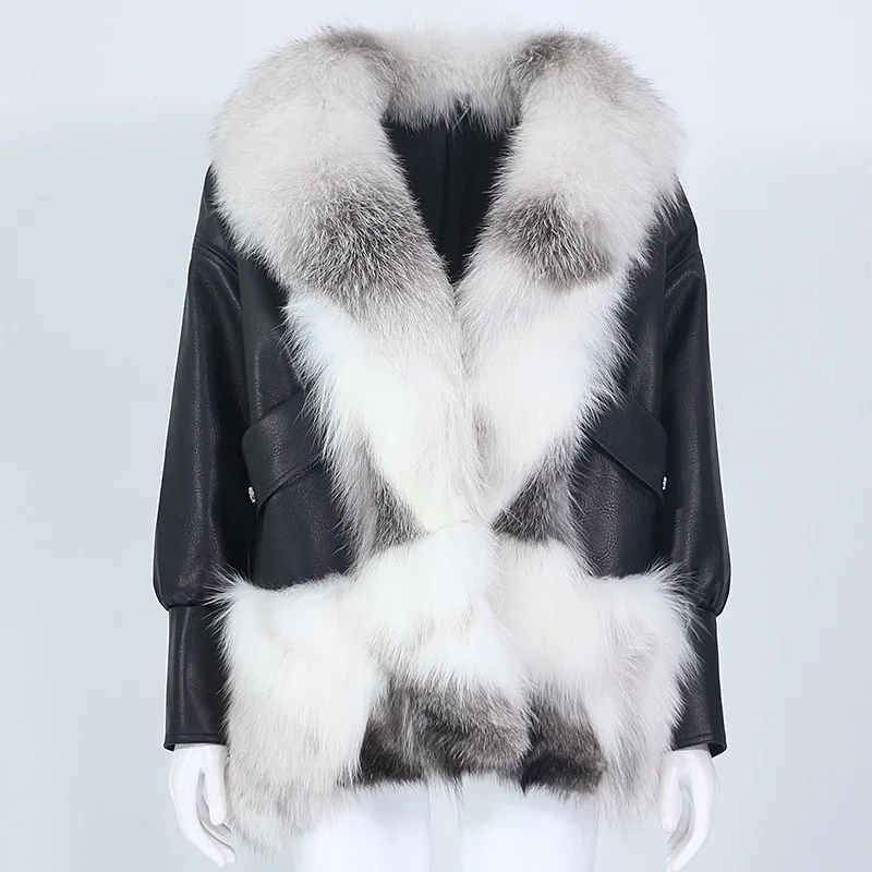 brand genuine Luxury 2023 New Coat Winter Jacket Women Natural Fox Fur Real Sheepskin Leather Thick Warm Outerwear Streetwear Lo
brand genuine Luxury 2023 New Coat Winter Jacket Women Natural Fox Fur Real Sheepskin Leather Thick Warm Outerwear Streetwear Lo