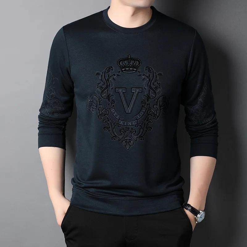 T-shirt European Luxury2023Men's High Quality Long Sleeve Round Neck Jacquard Letters Autumn And Winter European Fashion Sweater
T-shirt European Luxury2023Men's High Quality Long Sleeve Round Neck Jacquard Letters Autumn And Winter European Fashion Sweater