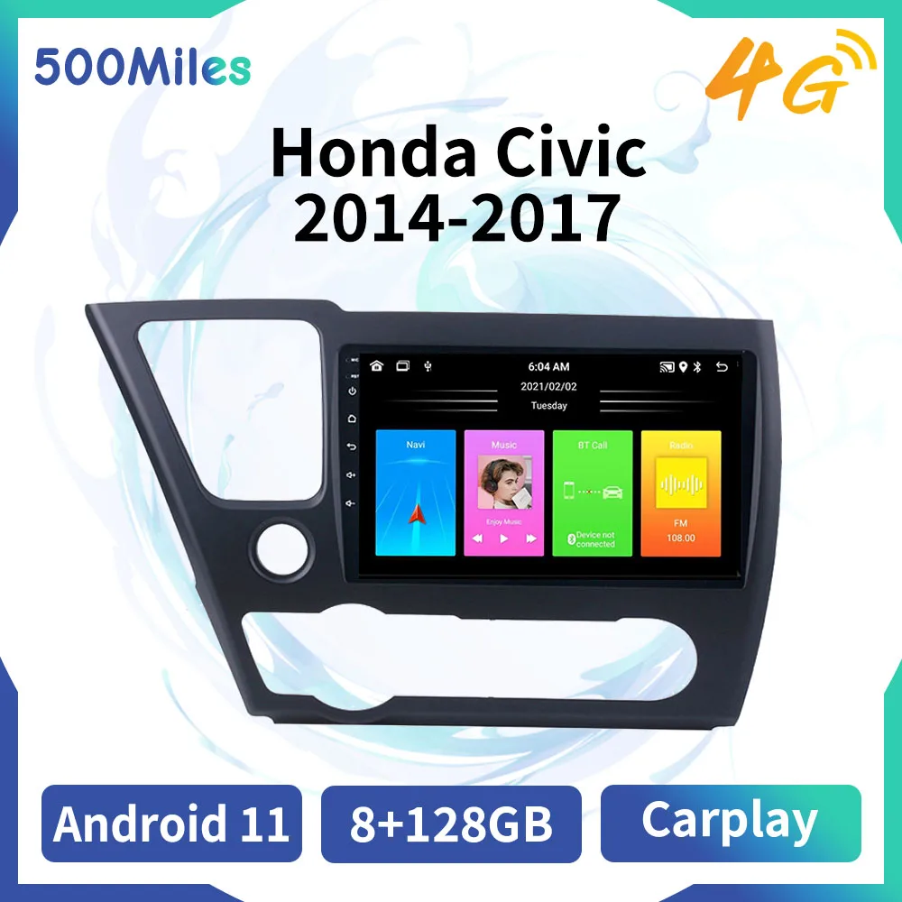 2 Din Android Car Radio for Honda Civic 2014-2017 Car Stereo GPS Navigation WIFI 4G Multimedia Video Player Carplay Head Unit
2 Din Android Car Radio for Honda Civic 2014-2017 Car Stereo GPS Navigation WIFI 4G Multimedia Video Player Carplay Head Unit