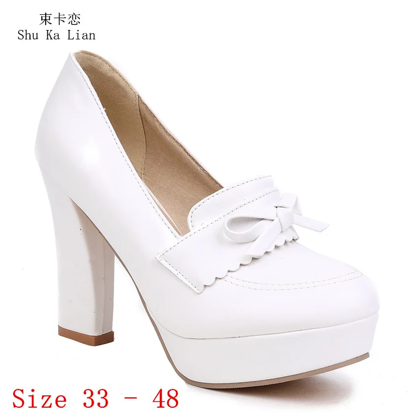 Women High Heel Shoes Platform Pumps Woman High Heels Wedding Shoes Kitten Heels Plus Size 33 - 40 41 42 43 44 45 46 47 48
Women High Heel Shoes Platform Pumps Woman High Heels Wedding Shoes Kitten Heels Plus Size 33 - 40 41 42 43 44 45 46 47 48