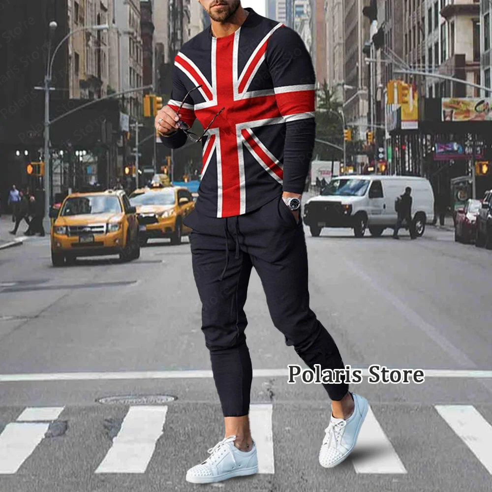 New Arrival Long Sleeve Tracksuit Men 2 Piece Sets Casual Solid Color T Shirt Pant Fashion Sweatpants Sportswear Trousers Suit
New Arrival Long Sleeve Tracksuit Men 2 Piece Sets Casual Solid Color T Shirt Pant Fashion Sweatpants Sportswear Trousers Suit