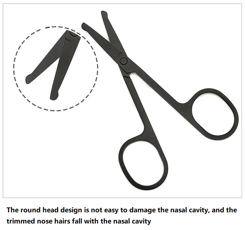 Nose Hair Scissors Mini Stainless Steel Round Head Beauty Trimmer Nose Hair Trimmer Portable Ergonomics Nose Hair Cutter
Nose Hair Scissors Mini Stainless Steel Round Head Beauty Trimmer Nose Hair Trimmer Portable Ergonomics Nose Hair Cutter