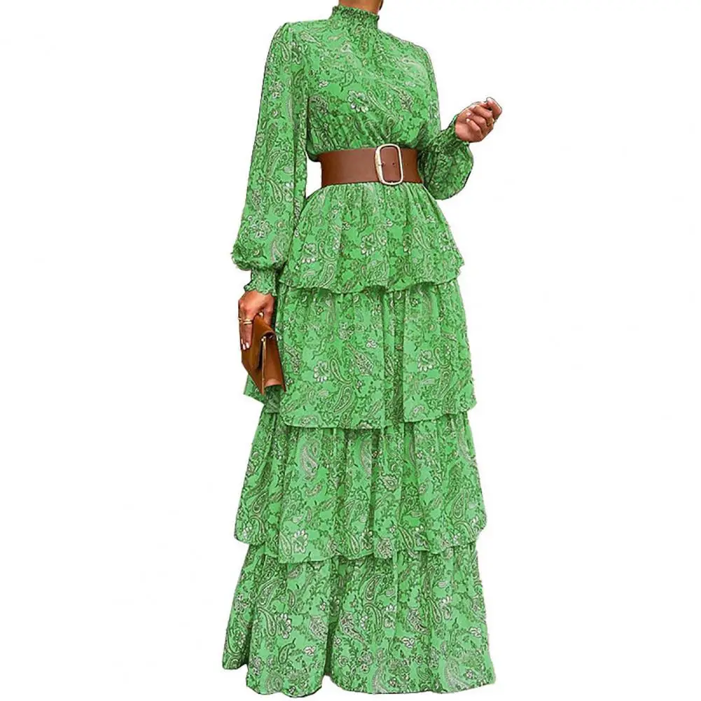 Stylish Casual Dress Half High Collar 3D Cutting Elegant Layer Ruffles Hem Casual Maxi Dress Maxi Dress Autumn Dress
Stylish Casual Dress Half High Collar 3D Cutting Elegant Layer Ruffles Hem Casual Maxi Dress Maxi Dress Autumn Dress