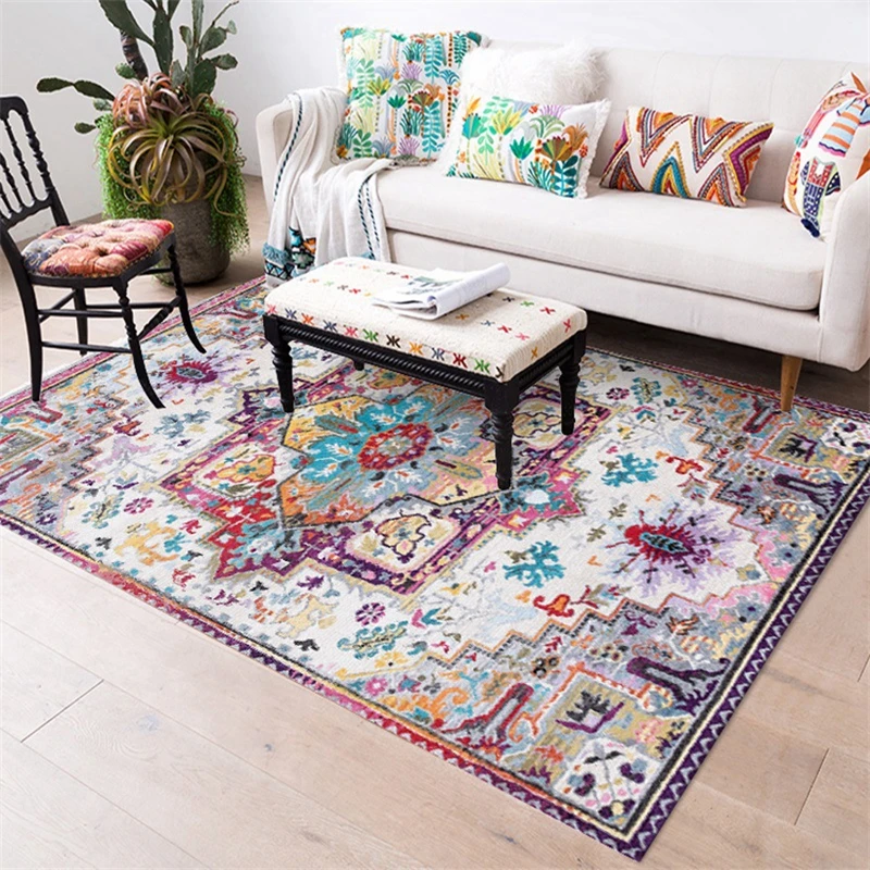 European Retro Floral Living Room Carpet Persian Ethnic Style Bedroom Kitchen Floor Mat Bohemian Ethnic Style Large Area rugs
European Retro Floral Living Room Carpet Persian Ethnic Style Bedroom Kitchen Floor Mat Bohemian Ethnic Style Large Area rugs