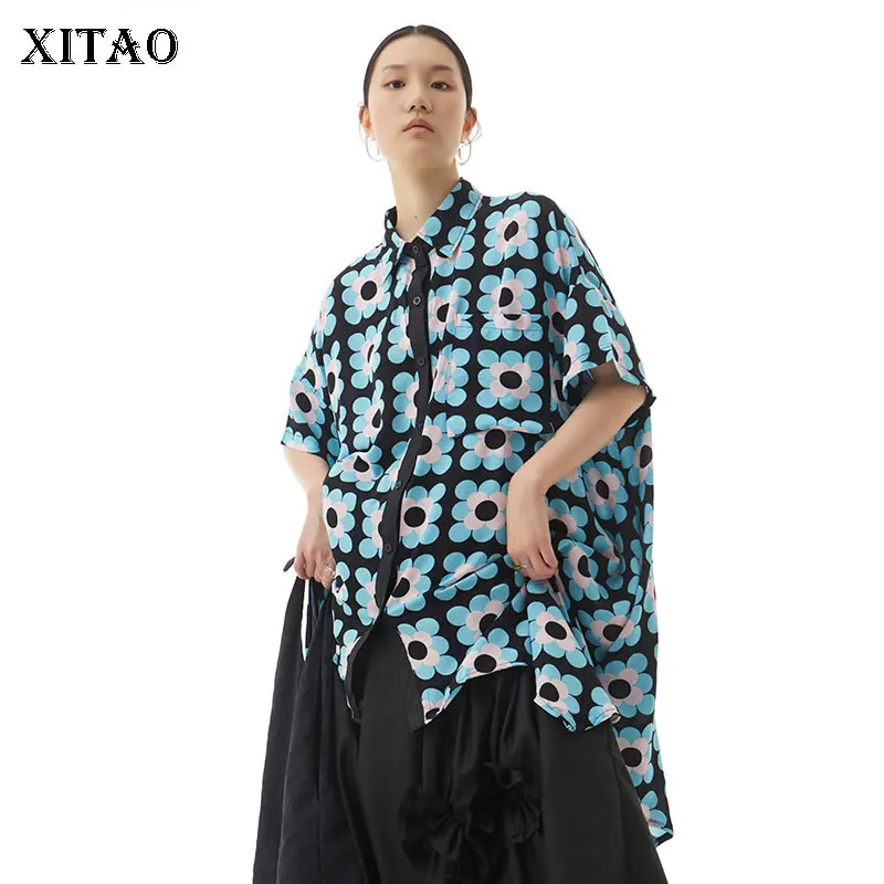 XITAO Contrast Color Print Shirt Irregular Hem Fashion Loose Simplicity Turn-down Collar Temperament Women New Top WMD4558
XITAO Contrast Color Print Shirt Irregular Hem Fashion Loose Simplicity Turn-down Collar Temperament Women New Top WMD4558