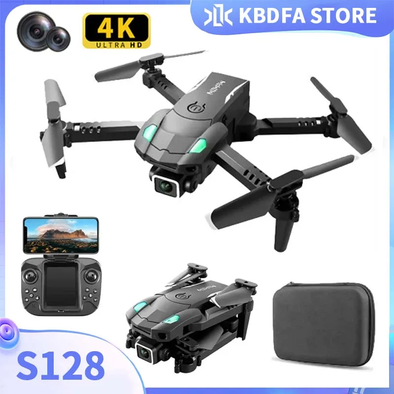 

KBDFA S128 Mini Drone 4K HD Camera Obstacle Avoidance Height Holding Professional Foldable WIFI FPV Quadcopter Helicopter Toys