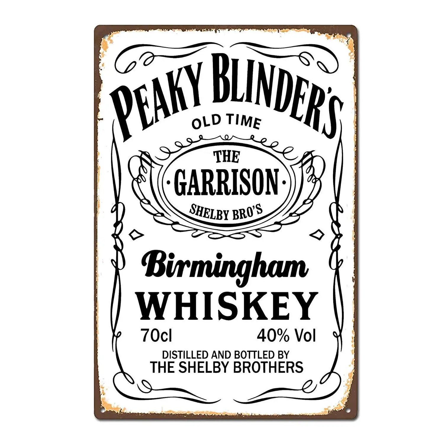 Garrison Peaky Blinders Whiskey Vintage Retro Metal Tin Sign Wall Plaque Poster Nostalgic Art Decoration home decor
Garrison Peaky Blinders Whiskey Vintage Retro Metal Tin Sign Wall Plaque Poster Nostalgic Art Decoration home decor
