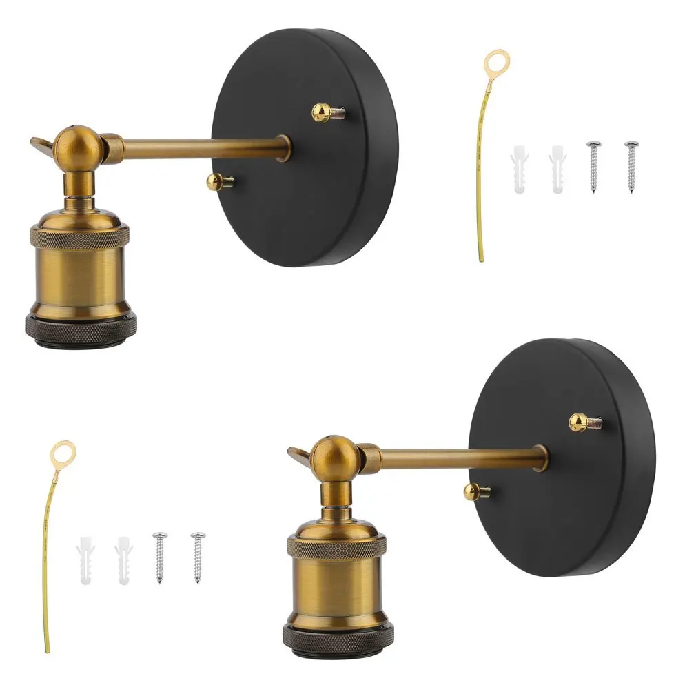 2 pcs Industrial Classic Wall Light Lamp Holder Base Wall Lamp Fitting For Home Bedside Room Bedroom Corridor Bulb Not Included
2 pcs Industrial Classic Wall Light Lamp Holder Base Wall Lamp Fitting For Home Bedside Room Bedroom Corridor Bulb Not Included